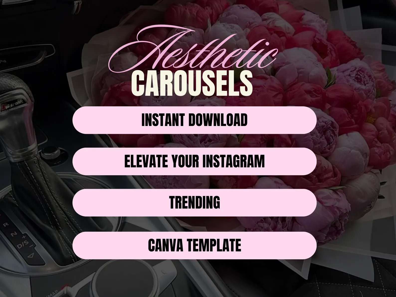 100 Aesthetic Pink Instagram Carousel Templates - Image 3