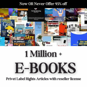 1 Million+ Ebooks + 1 Million PLR Articles Bonus