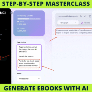 New Generate a complete eBook with AI