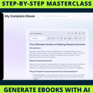 New Generate a complete eBook with AI